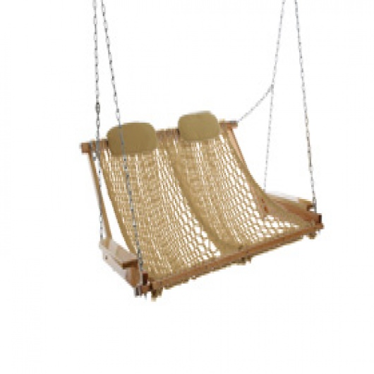 Deluxe Rope Porch Swing Tan