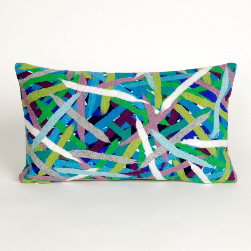 Pick Up Sticks Caribbean 12in x 20in Outdoor Pillow Pick Up Sticks Caribbean 12in x 20in Outdoor Pillow