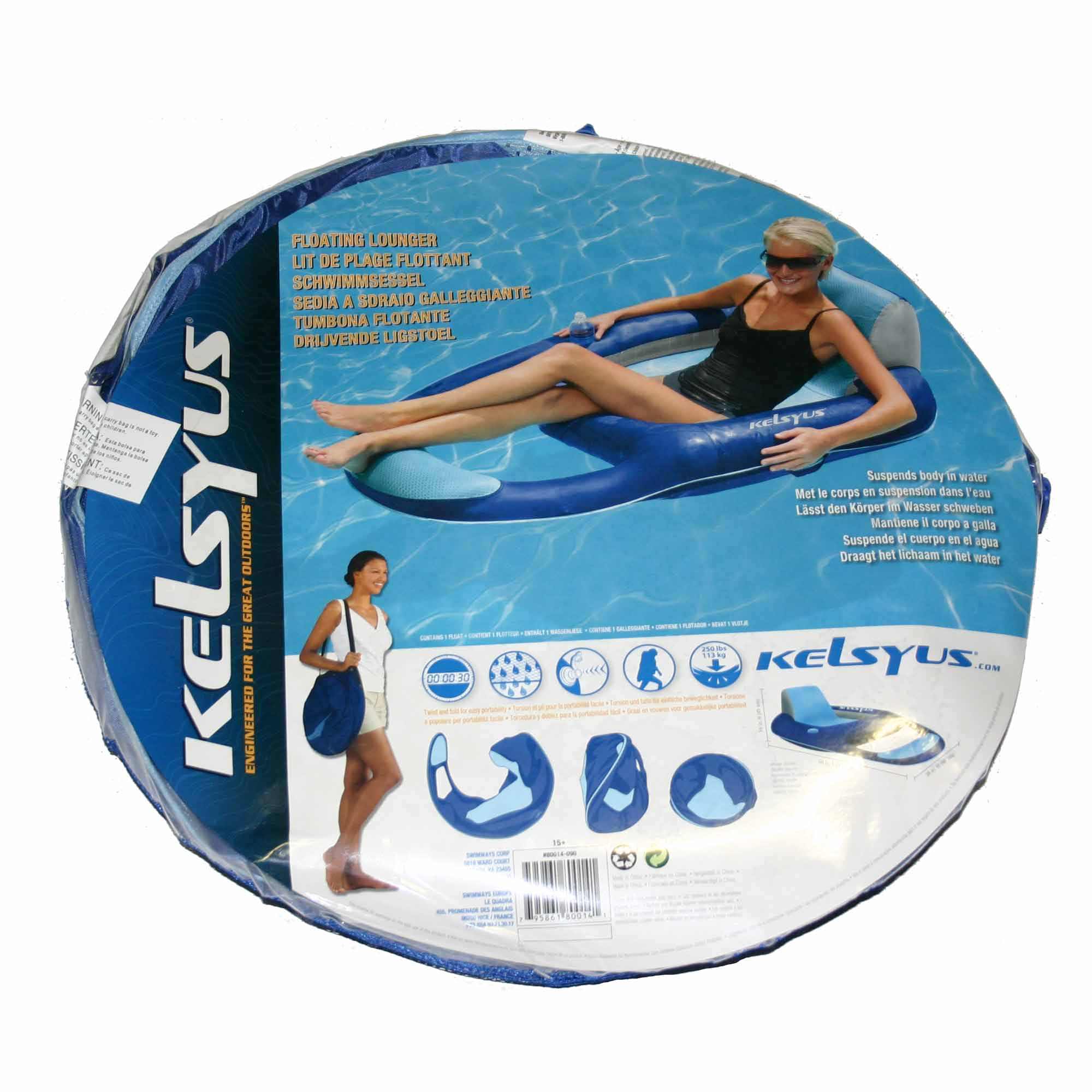 Large Portable Floating Lounger with Headrest | DFOHome