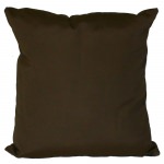 Bay Brown Sunbrella Outdoor Throw Pillow (16 in. x 16 in.)