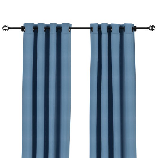 Sunbrella Canvas Sapphire Blue Outdoor Curtain with Grommets