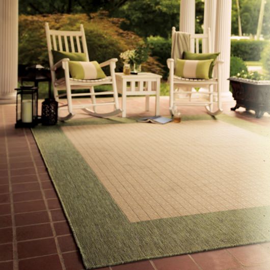 Islander Natural Green Outdoor Rug by Pawleys Island DFOHome