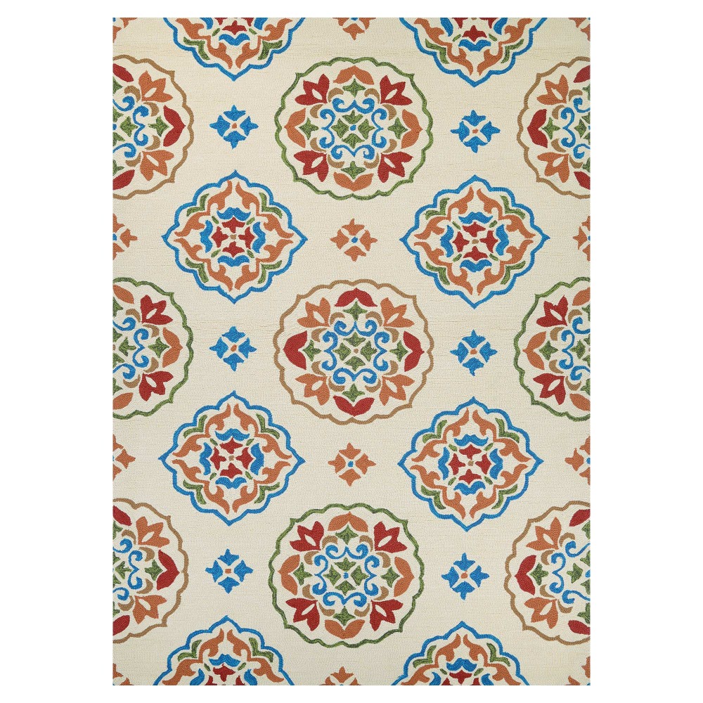 Covington San Clemente Rug Cream/Red 5ft. 6in. x 8ft. Covington San Clemente Rug Cream/Red 5ft. 6in. x 8ft.