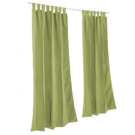 Sunbrella Spectrum Cilantro Outdoor Curtain with Grommets