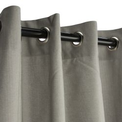 Outdoor Curtains Dfohome Dove Sunbrella Nickel Grommeted Outdoor Curtain