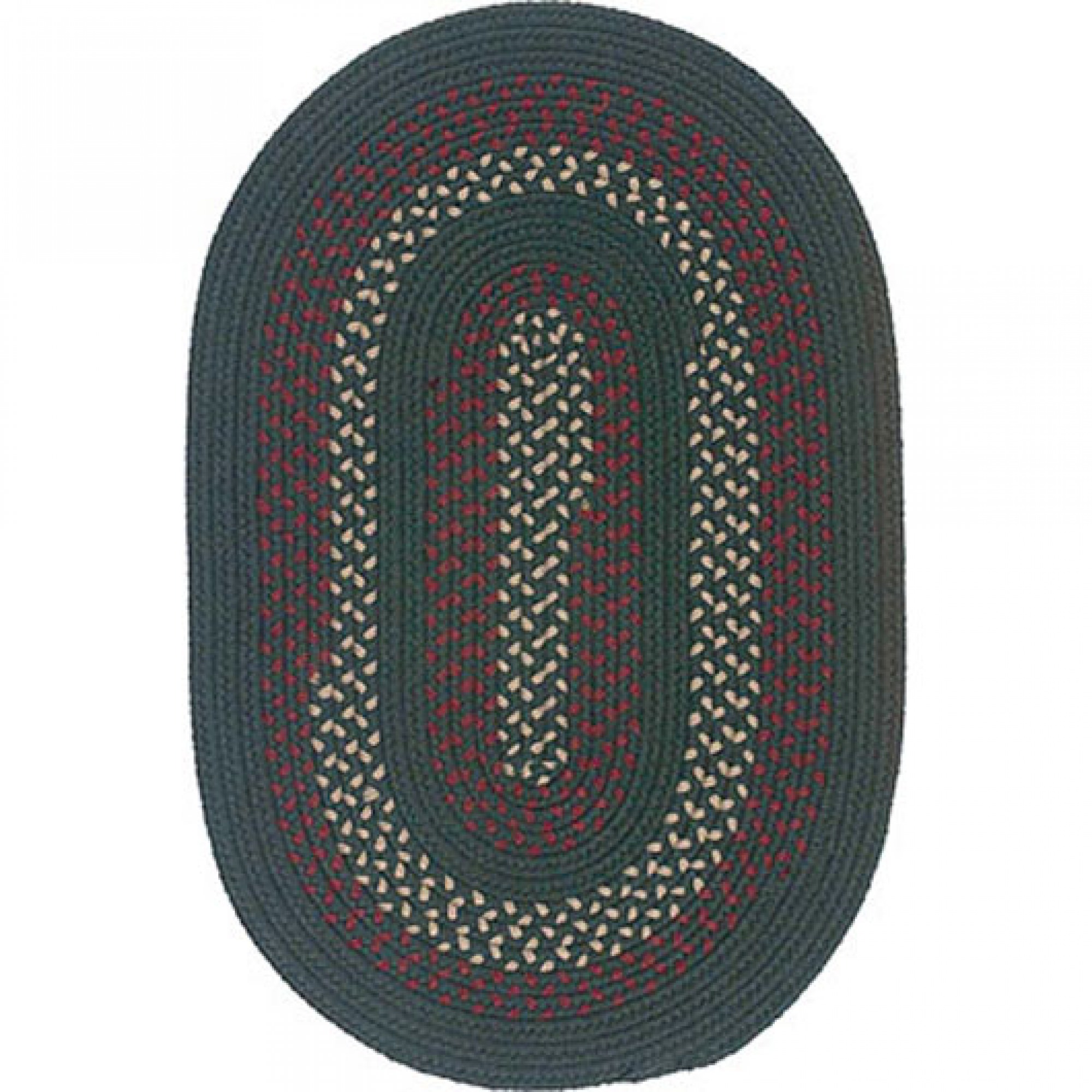 Deerfield Hunter Green 8x8 Rnd SKU DF61R096X096 area rug braided