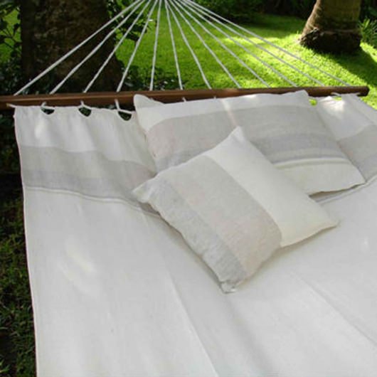 El Salvador Natural Fabric Hammock & Spreader Bar DFOHome