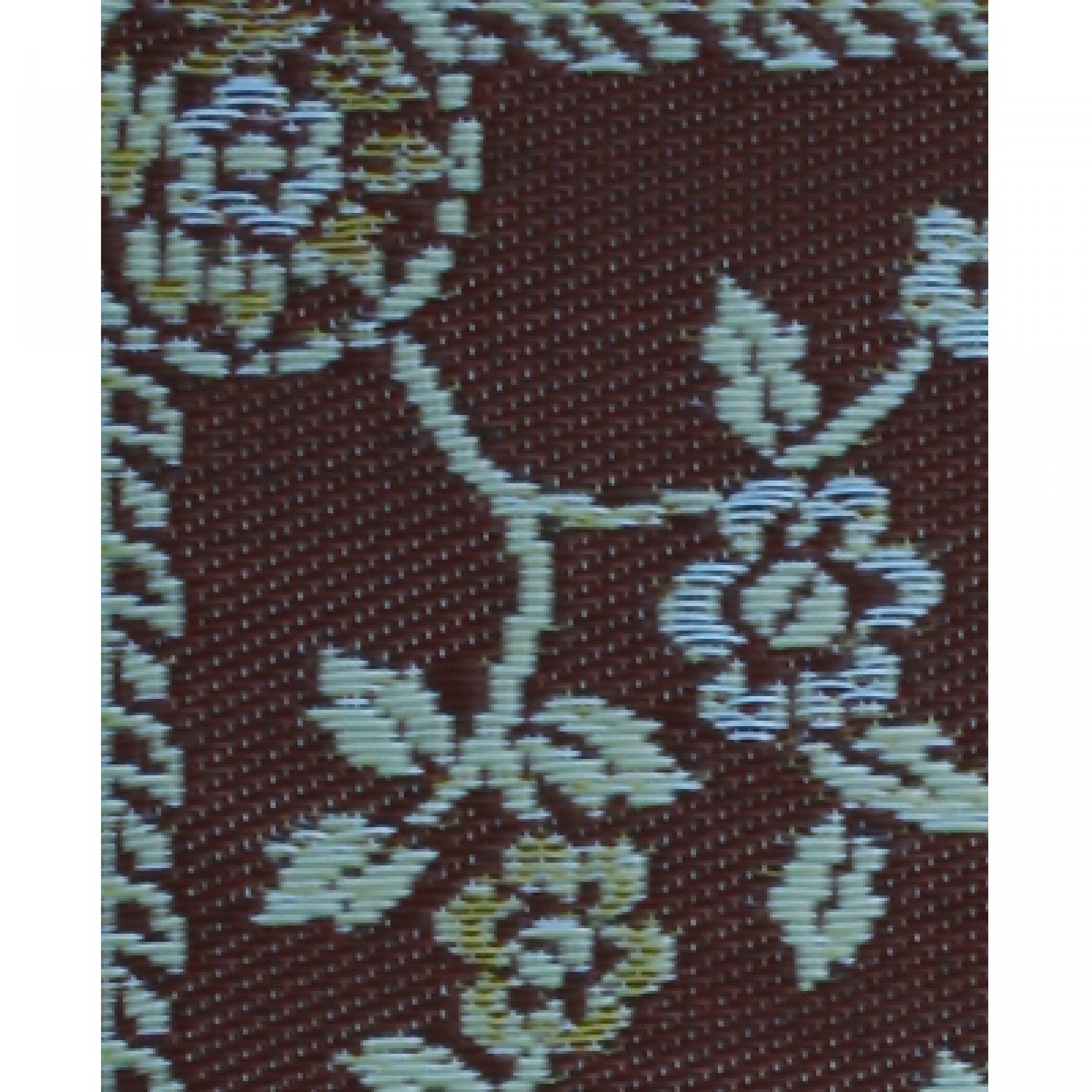 Mad Mats Oriental Garland Teal/Brown 6x9 SKU FMOGA69TB