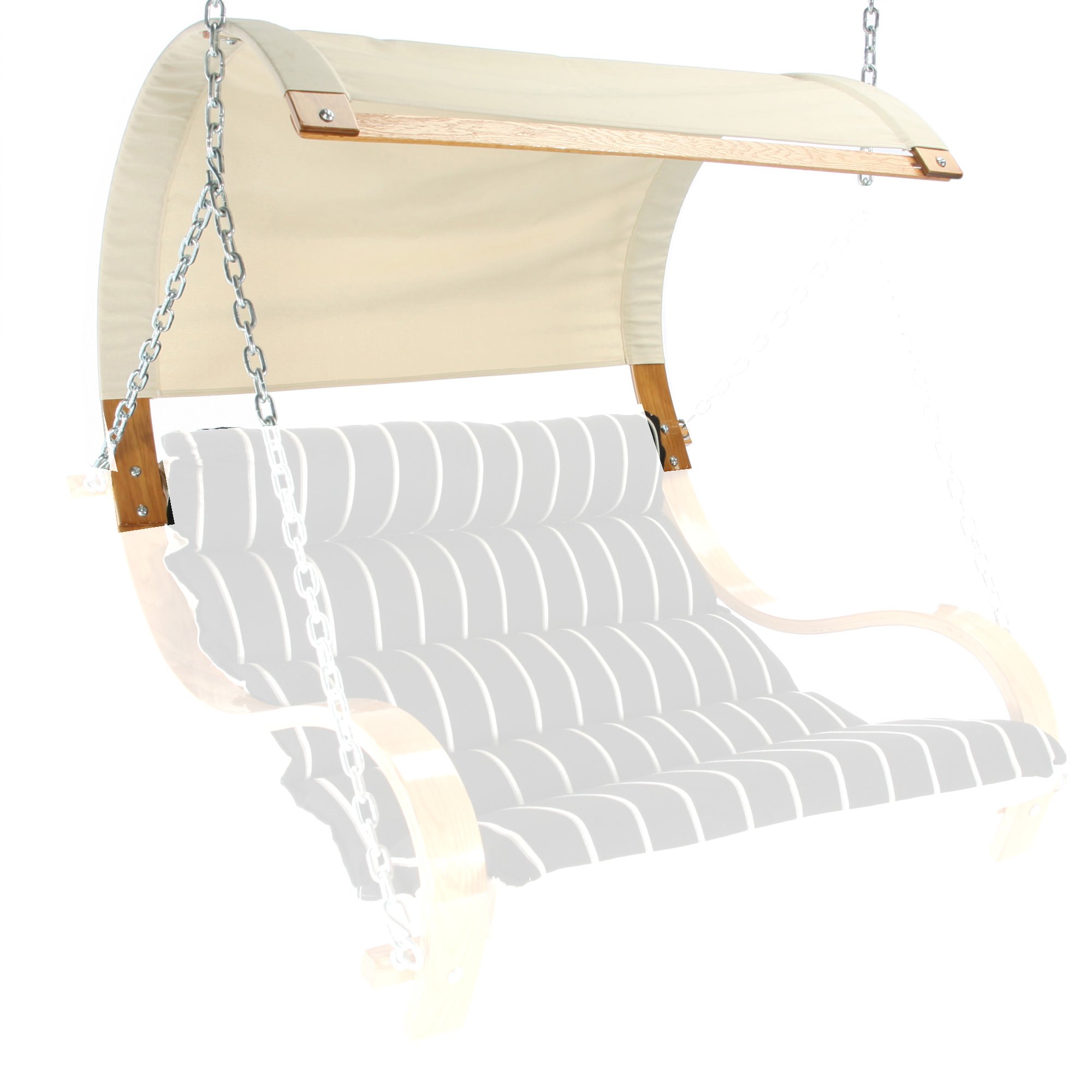 Double Swing Canopy Natural Chambray Duracord Fabric