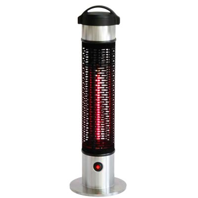 Beat The Cold With A Patio Heater Dfohome 1000 Watt Free Standing Infrared Heater In Silver