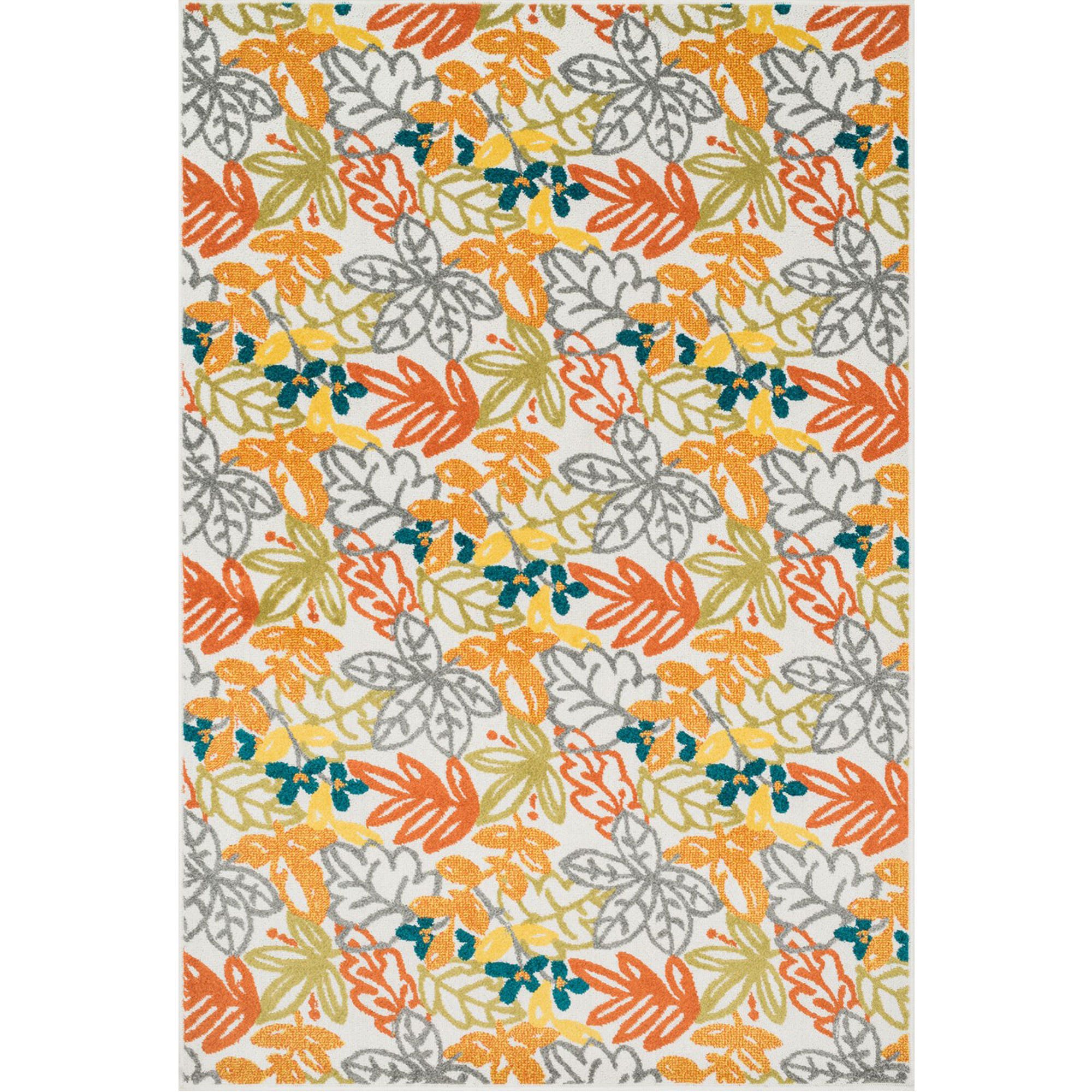 Fall Outdoor Rugs Area Rug Ideas Orange Fall Leaves Outdoor Rug 5ft 2in X 7ft 5in Loloi