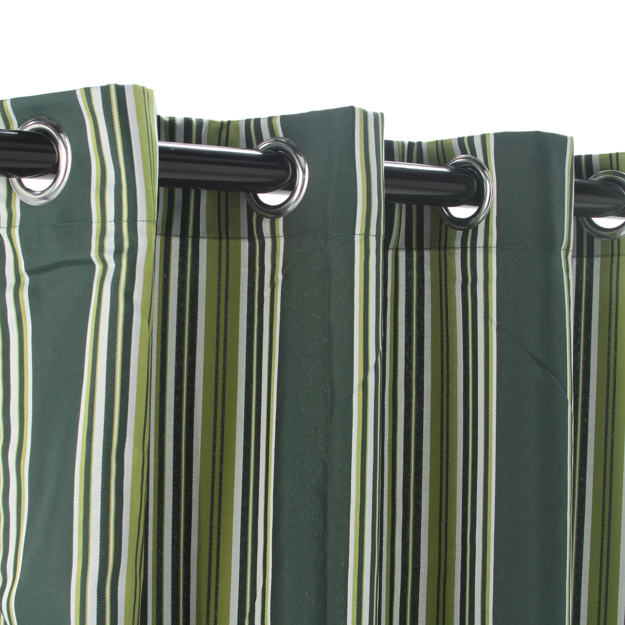 Shop Forest Stripe Grommet Polyester Outdoor Curtain (54 x 96