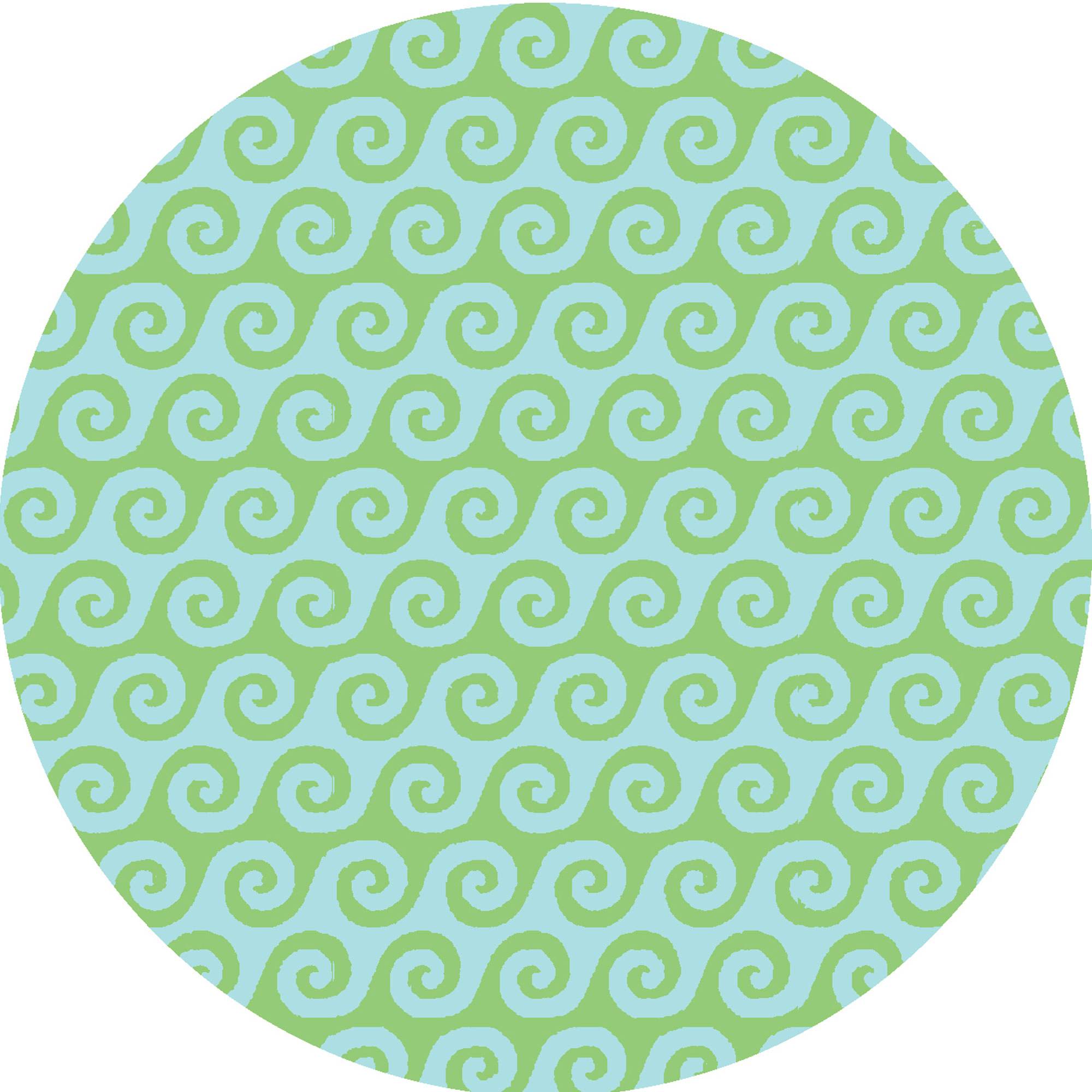 Rain Green Waves Outdoor Rug 8ft Round Surya Rugs Rain Green Waves Outdoor Rug 8ft Round