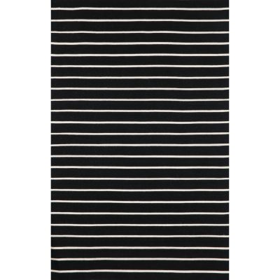 Striped Outdoor Rugs Mats Dfohome Soro Black Pinstripe Stripe Outdoor Rug