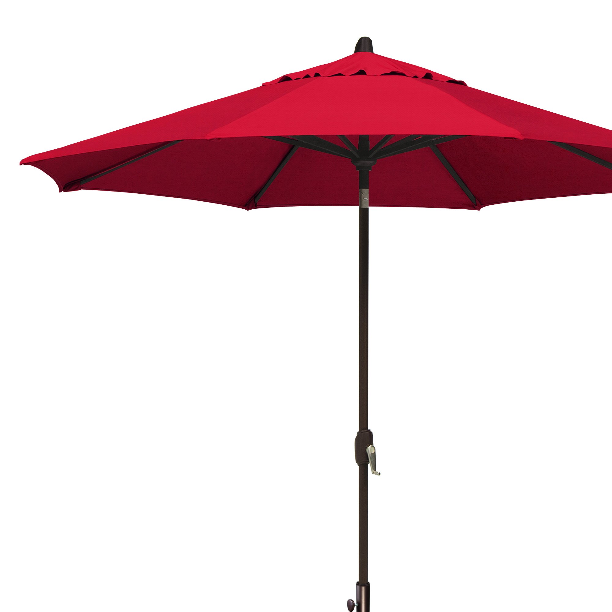 Umbrella Lanai 9 Ft Auto Tilt With Starlight In Jockey Red Dfohome Lanai Pro 9 Octagon Market Umbrella With Star Lights Jockey Red Sunbrella