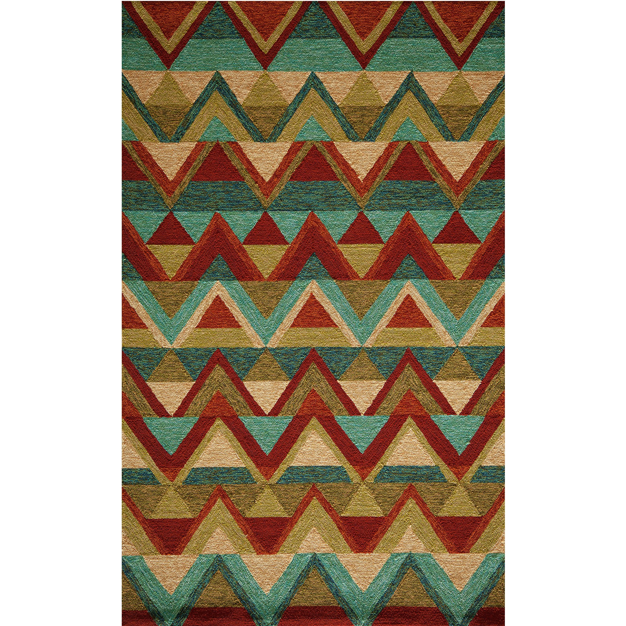 Shop Veranda Multi Color Pyramid Outdoor Rug (8ft x 10ft ) Momeni
