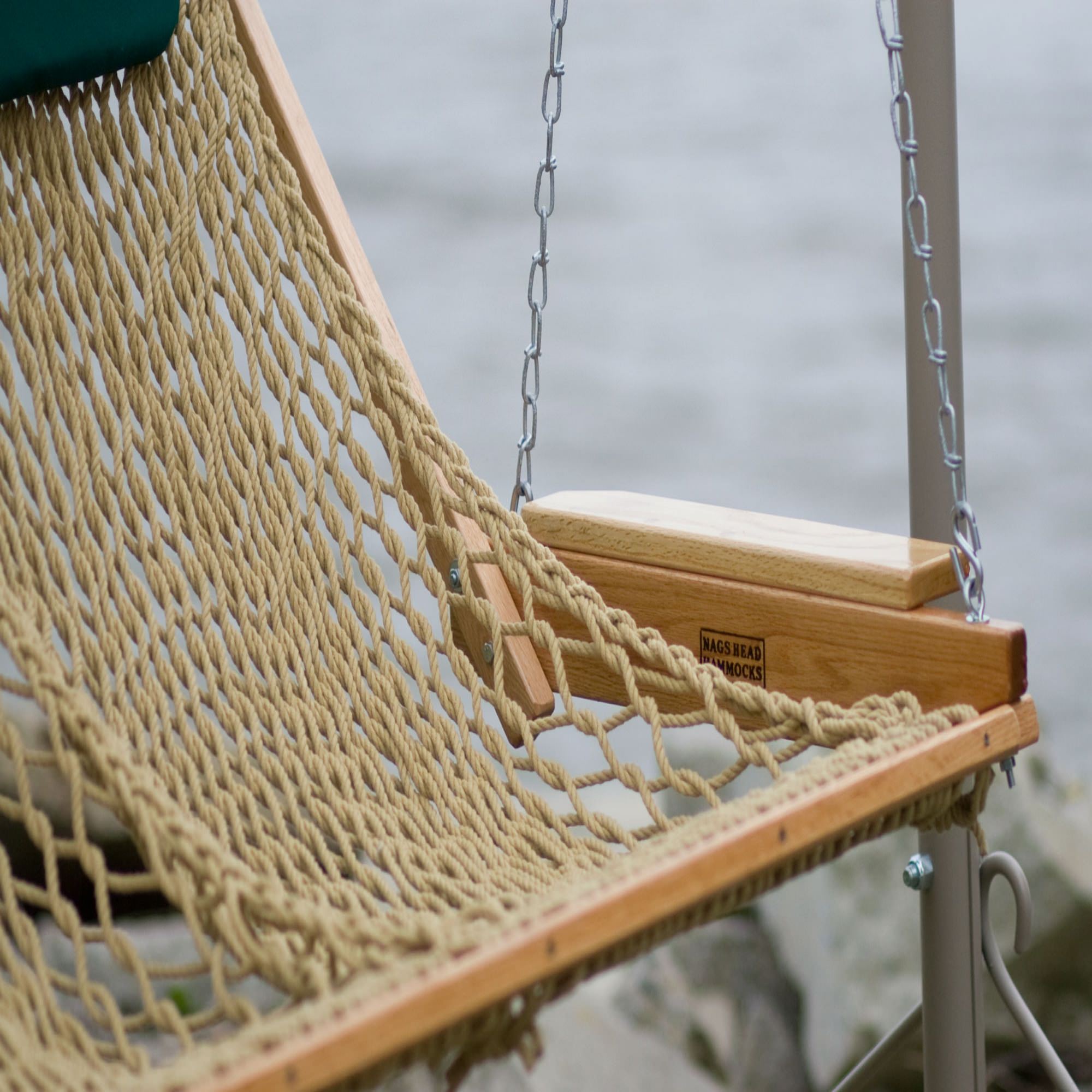 Deluxe Rope Porch Swing Tan