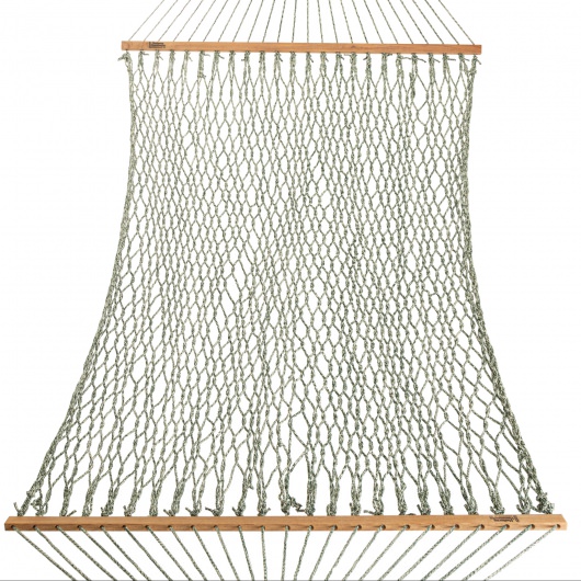 DURACORD® Deluxe Rope Hammock - Green Oatmeal Heirloom Tweed