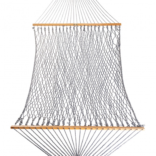 DURACORD® Single Original Rope Hammock - Navy Oatmeal Heirloom Tweed