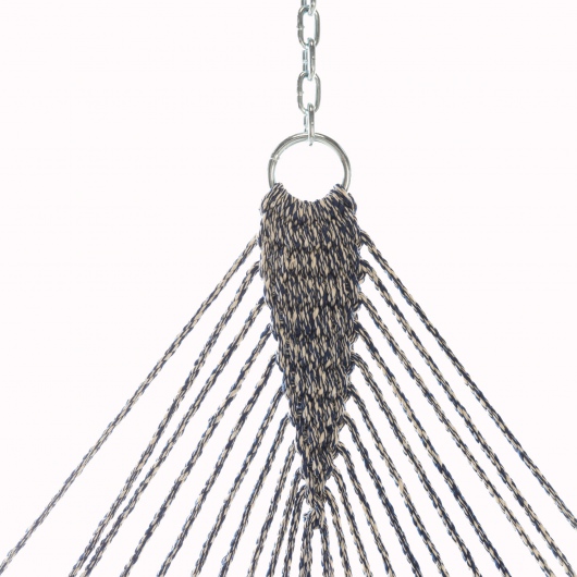DURACORD® Deluxe Original Rope Hammock - Navy Oatmeal Heirloom Tweed
