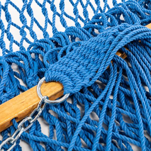 DURACORD® Large Original Rope Hammock - Coastal Blue