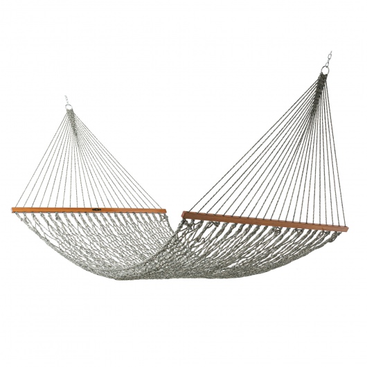 DURACORD® Large Original Rope Hammock - Green Oatmeal Heirloom Tweed