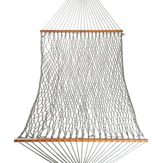 DURACORD® Large Original Rope Hammock - Green Oatmeal Heirloom Tweed
