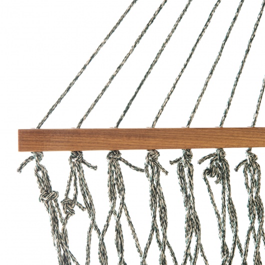 DURACORD® Large Original Rope Hammock - Green Oatmeal Heirloom Tweed