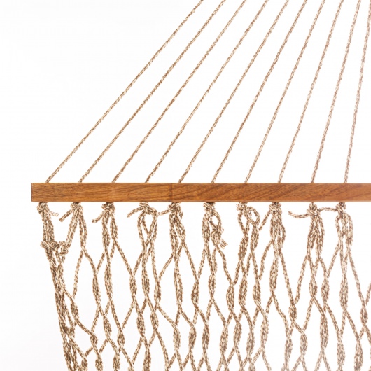 DURACORD® Deluxe Original Rope Hammock - Antique Brown Oatmeal Heirloom Tweed
