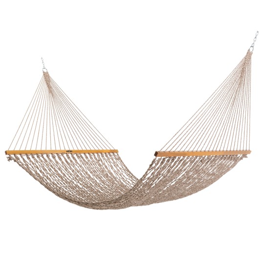 DURACORD® Deluxe Original Rope Hammock - Antique Brown Oatmeal Heirloom Tweed