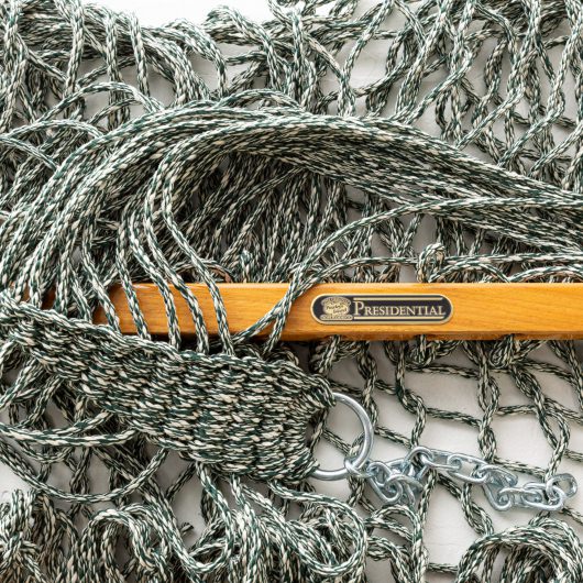 DURACORD® Presidential Original Rope Hammock - Green Oatmeal Heirloom Tweed