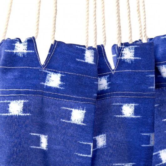 Deluxe Pillowtop Swing With Quick Dry Fabric - Blue Dobby Weave