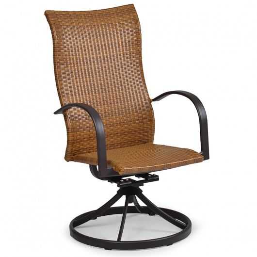 high back swivel glider