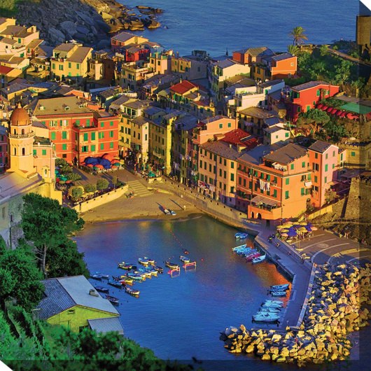 Dusk On Harbor Outdoor Wall Art