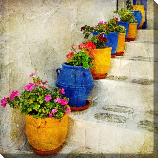 Bright Pots Outdoor Wall Art