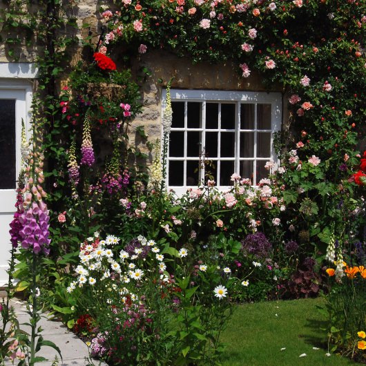Cottage Garden Outdoor Wall Art