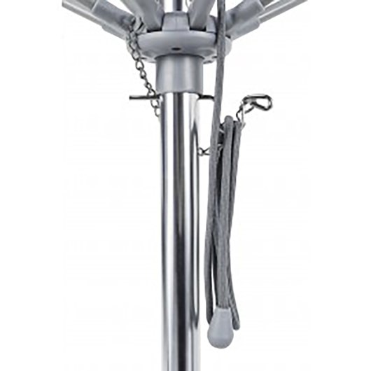 7.5 Ft. Pulley Lift Aluminum Market Umbrella with Silver Pole