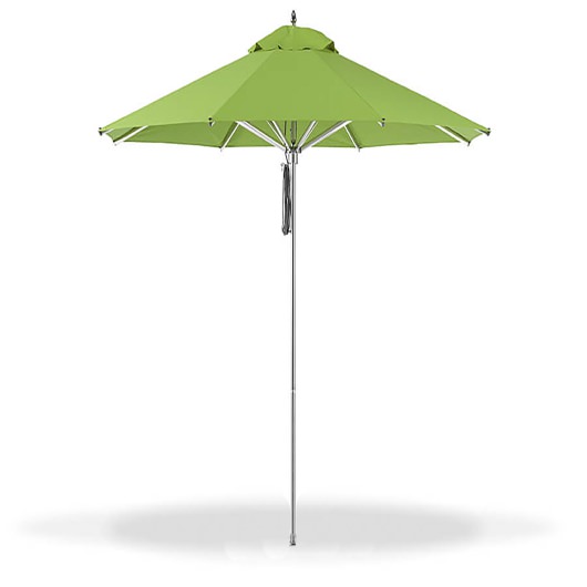 7.5 Ft. Pulley Lift Aluminum Market Umbrella with Silver Pole