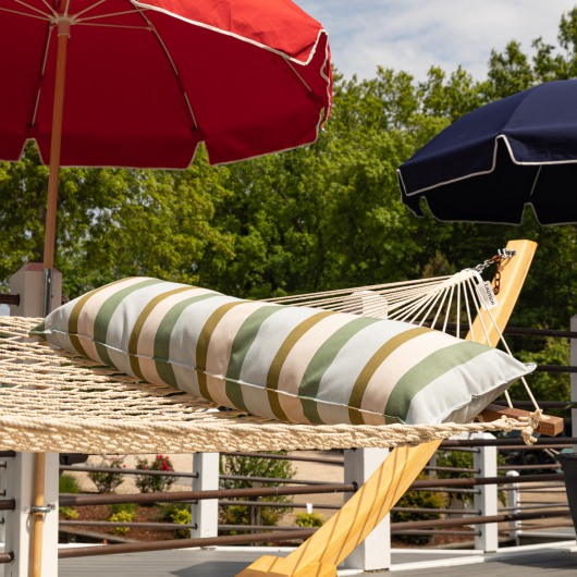 Long Plush Sunbrella Hammock Pillow - Gateway Aloe