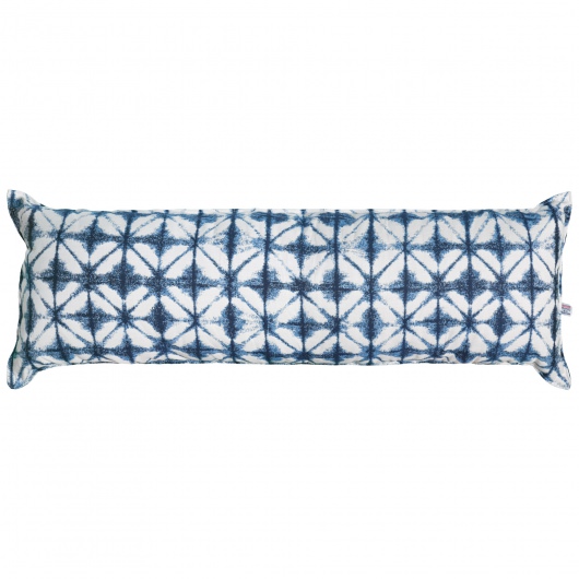 Long Sunbrella Hammock Pillow - Midori Indigo