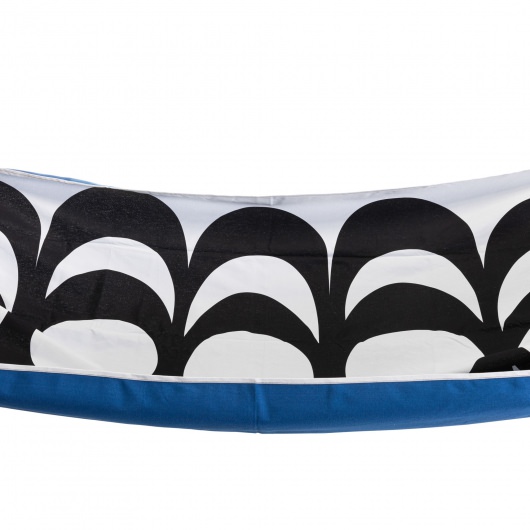 Large Cotton Brazilian Blue Kaivo Print Hammock with Matching Storage Bag Included