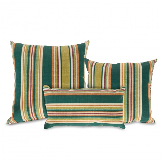 Baldwin Stripe Small Square Outdoor Pillow