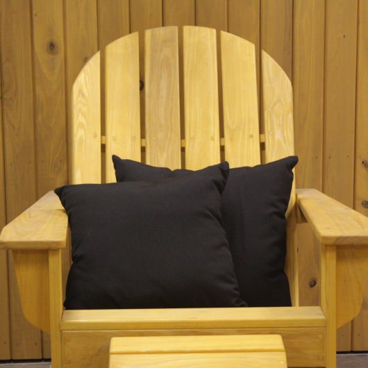 Black Sunbrella Outdoor Throw Pillow