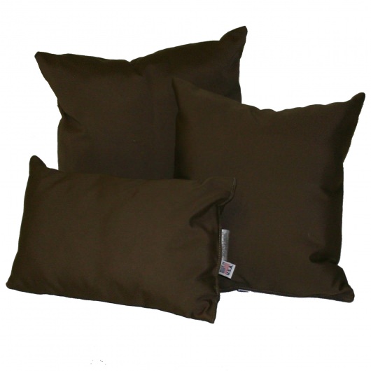 Bay Brown Sunbrella Outdoor Throw Pillow