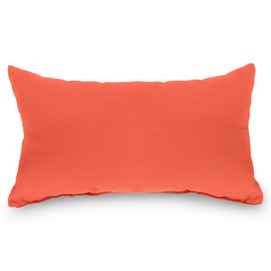 Canvas Melon Sunbrella Outdoor Throw Pillow