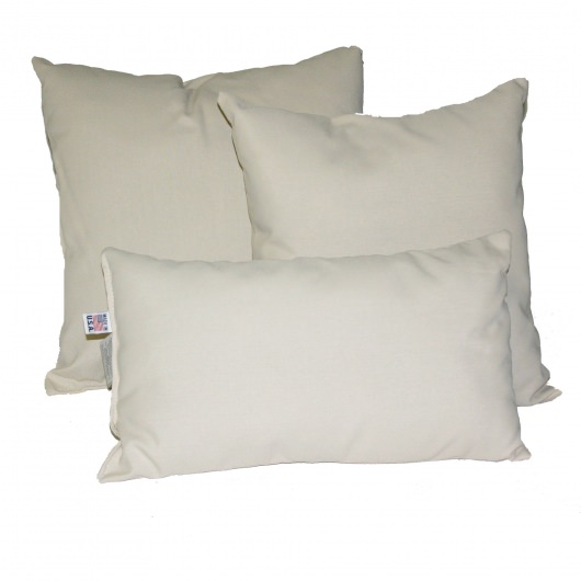Oatmeal DuraCord Outdoor Throw Pillow 19 in. x 10 in. Rectangle/Lumbar