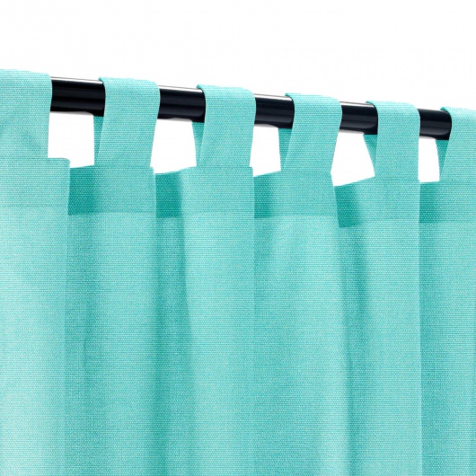 Sunbrella Canvas Aruba Outdoor Curtain with Grommets