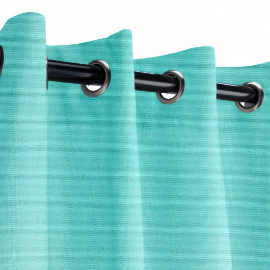 Sunbrella Canvas Aruba Outdoor Curtain with Grommets