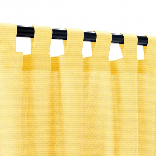 Sunbrella Canvas Buttercup Outdoor Curtain with Grommets