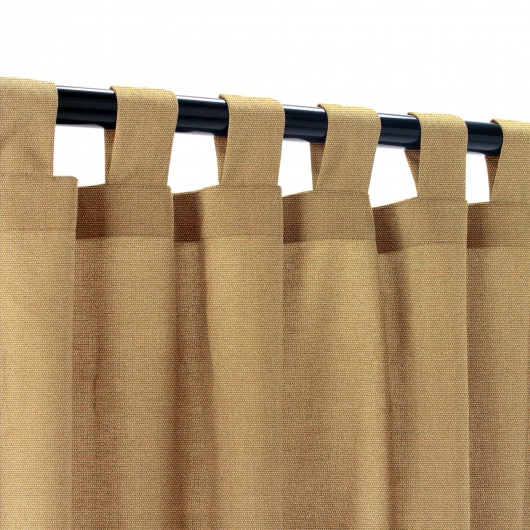 Sunbrella Canvas Camel Outdoor Curtain with Grommets